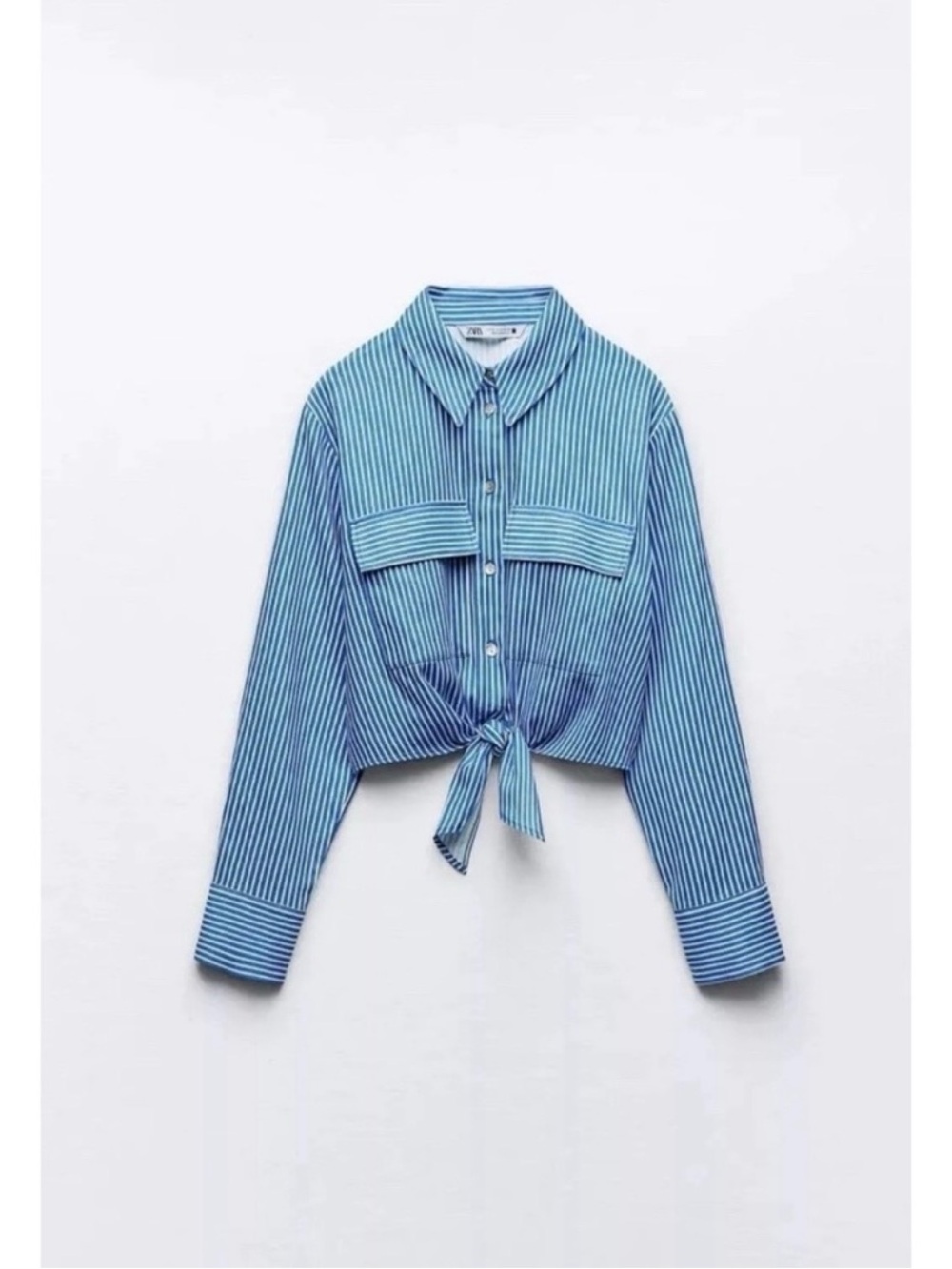 ZARA NWT STRIPED SHIRT WITH KNOT